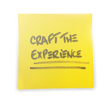 Strategy–Craft the experience