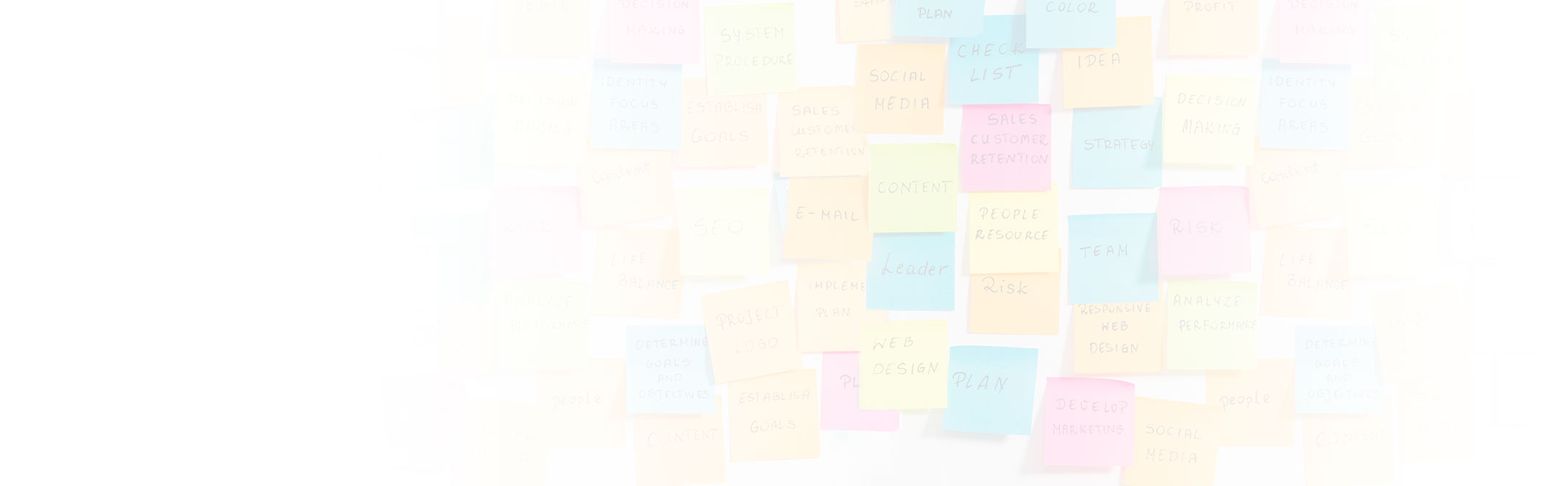 Strategy Post It Wall