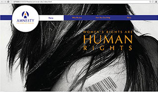 Amnesty Website Home Slideshow